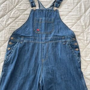 Dickies Blue Denim Straight Leg Overalls